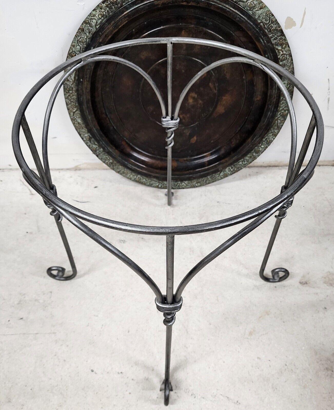 For FULL item description click on CONTINUE READING at the bottom of this page.

Offering One Of Our Recent Palm Beach Estate Fine Furniture Acquisitions Of A 
1980s Maitland Smith Brass Serving Tray Table
Top tray is substantial and