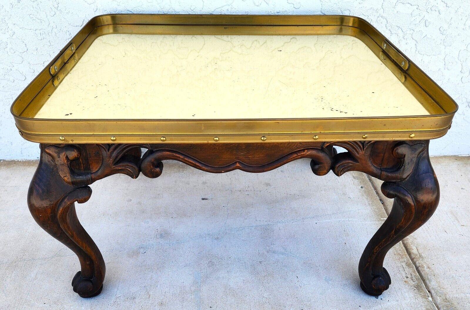 Brass Tray Table Midcentury For Sale 2