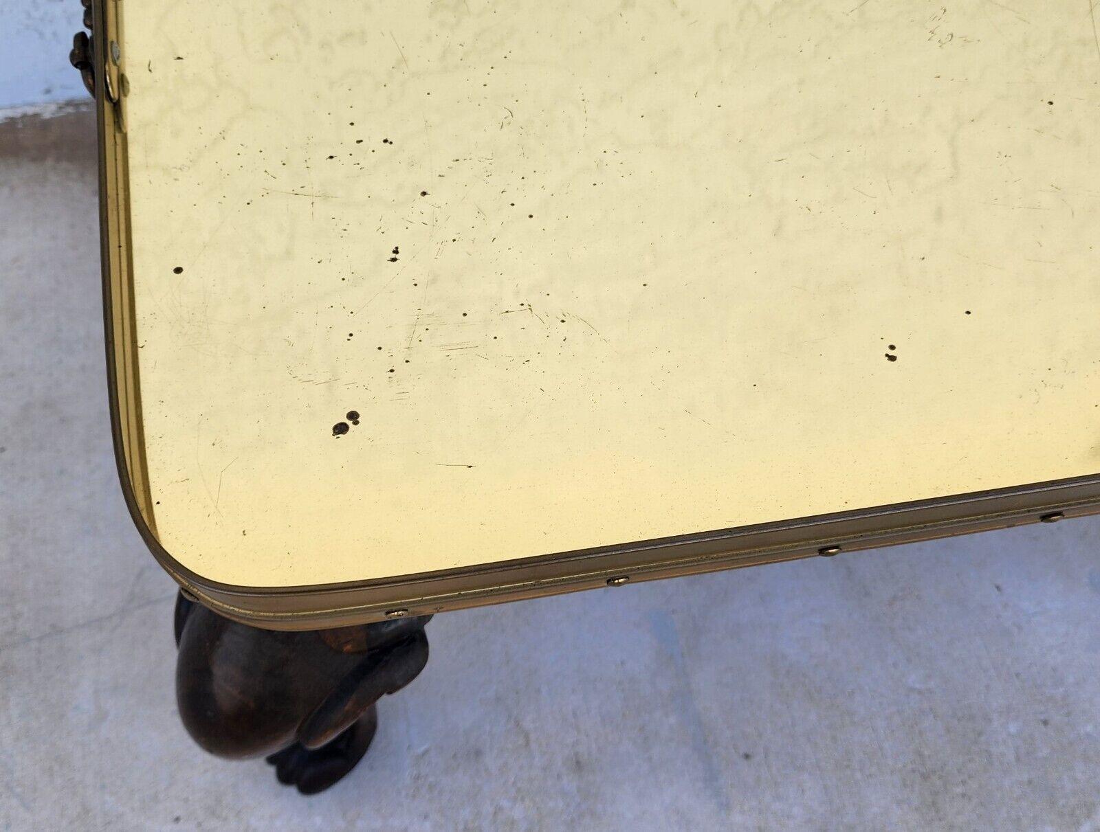 Brass Tray Table Midcentury For Sale 4