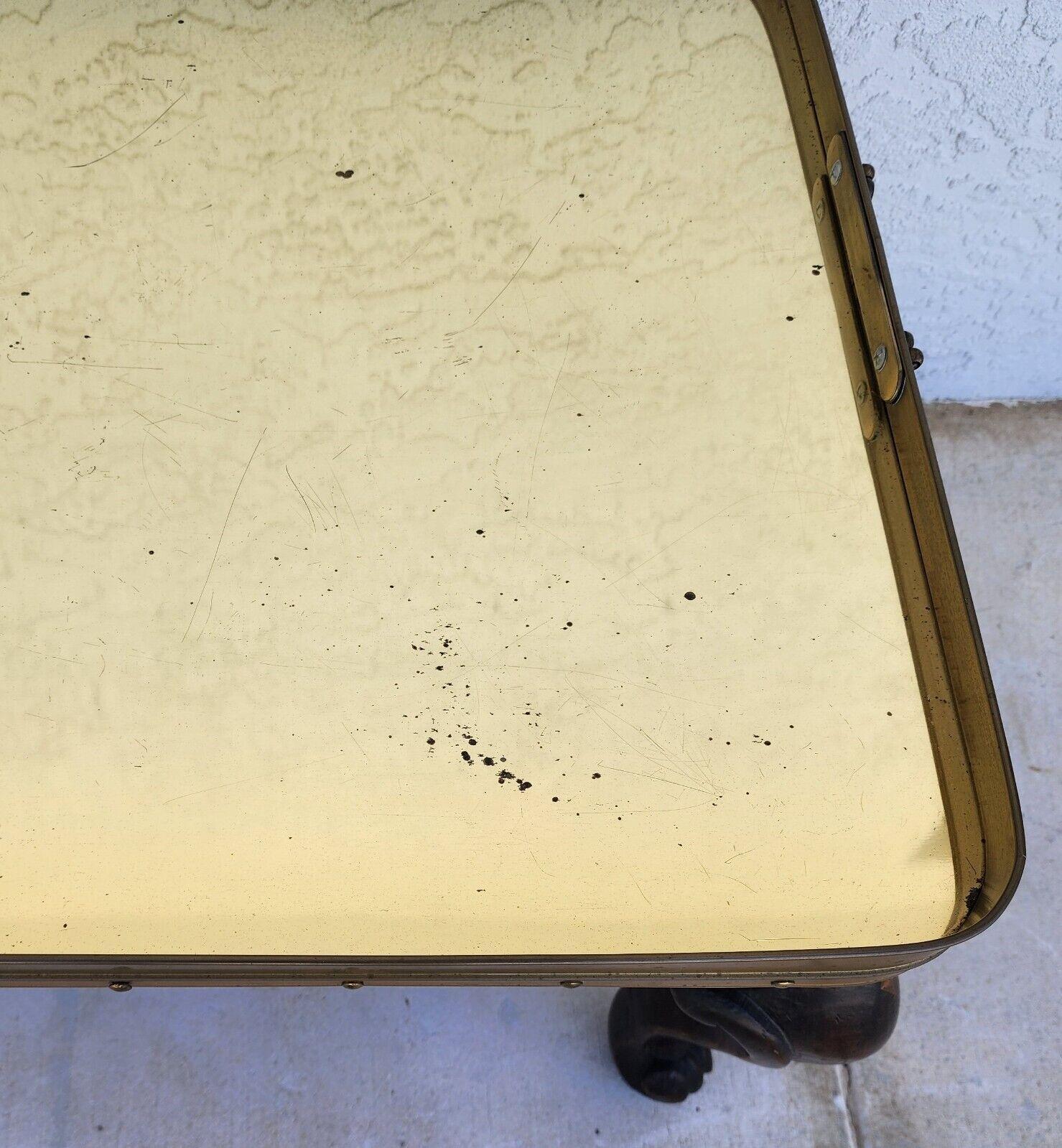 Brass Tray Table Midcentury For Sale 5