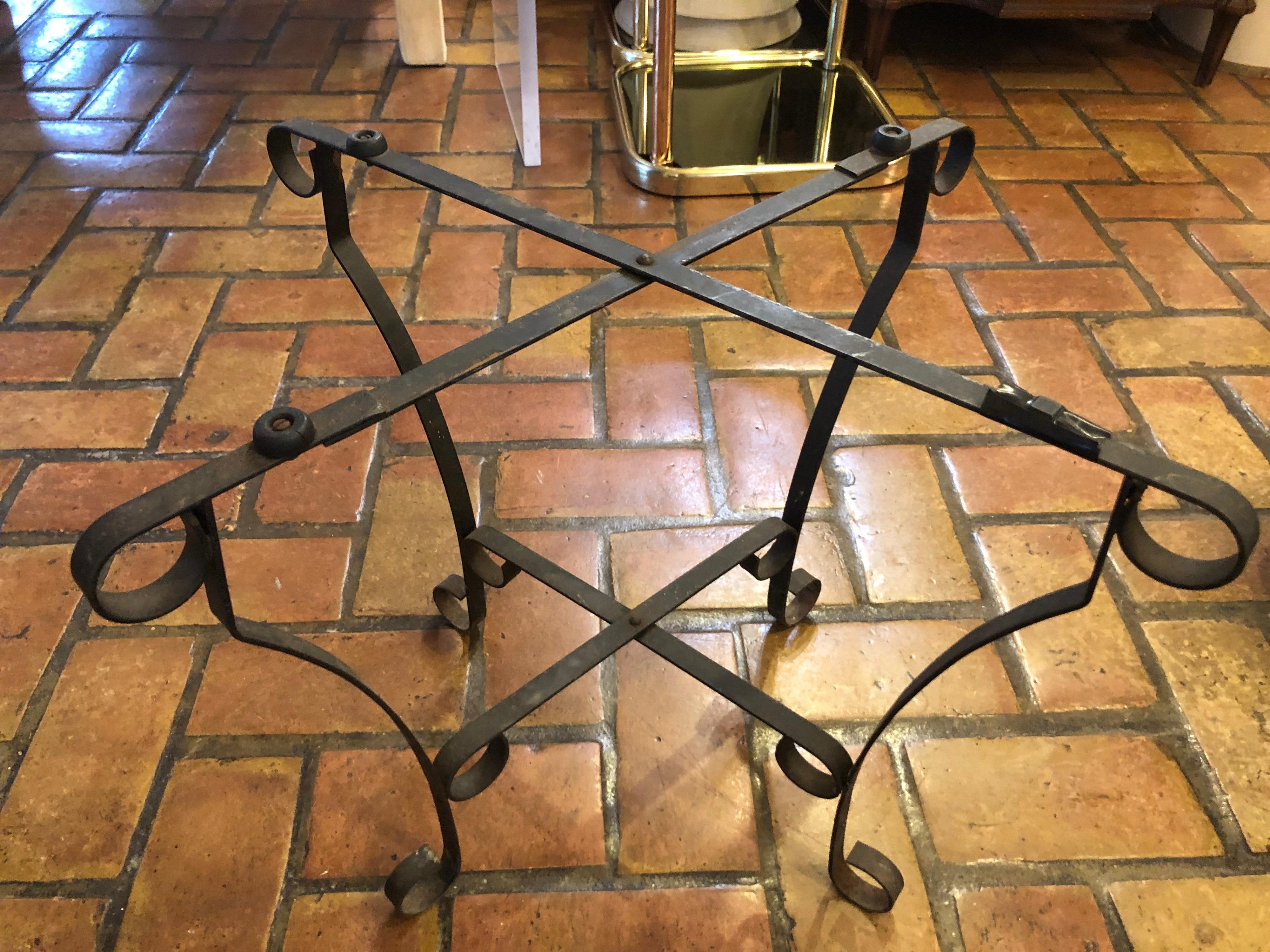 Brass Tray Table with Folding Stand 10