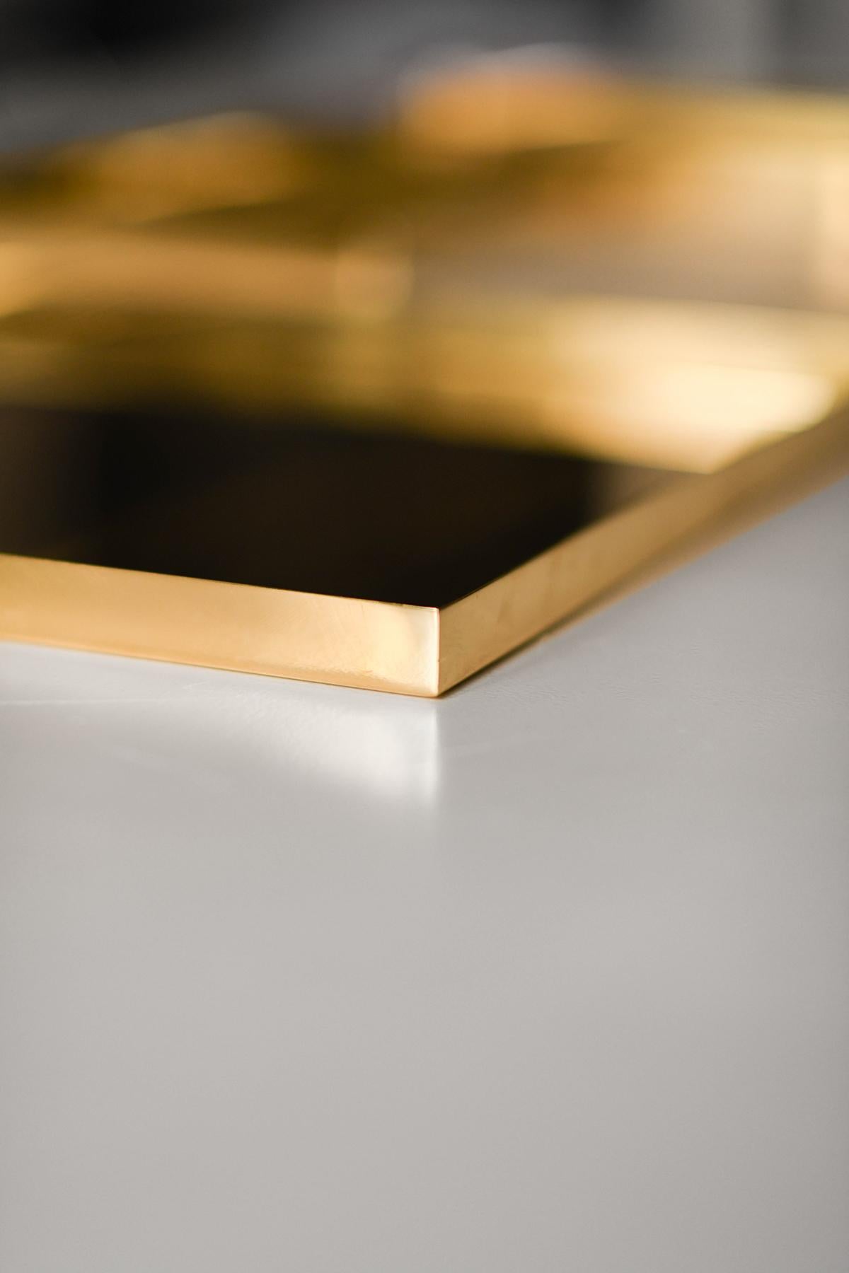 Italian Brass trays “Molto Editions” For Sale