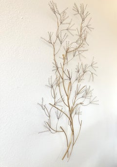 Brass Tree Branch Wall Sculpture by Curtis Jeré