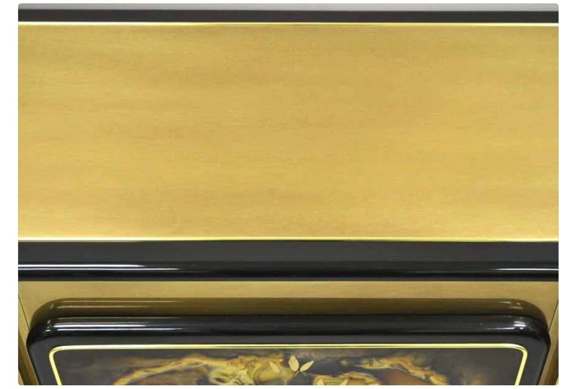 Brass 'Tree of Life' Credenza by Bernhard Rohne for Mastercraft in vendita 3