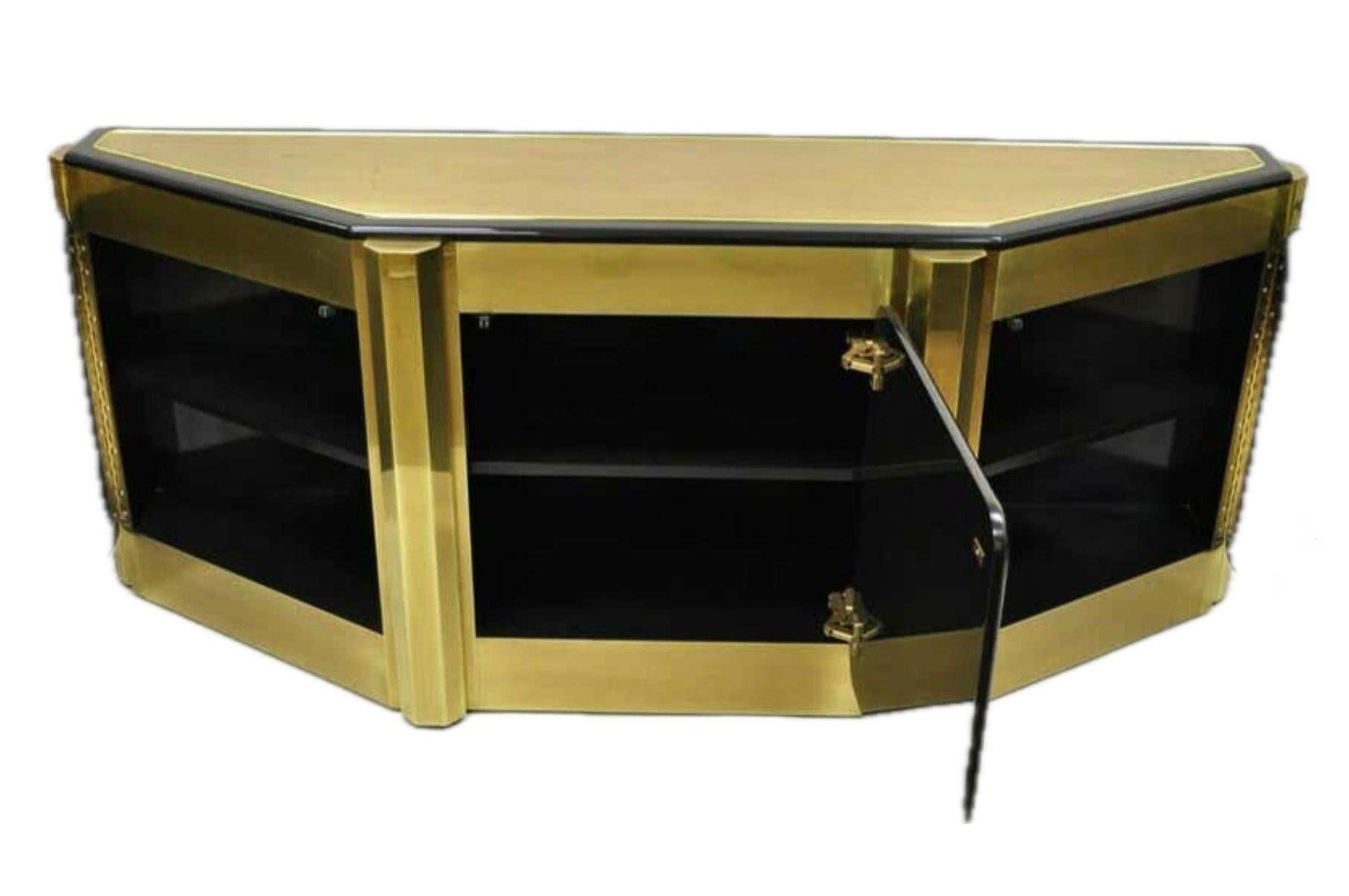Americano Brass 'Tree of Life' Credenza by Bernhard Rohne for Mastercraft in vendita