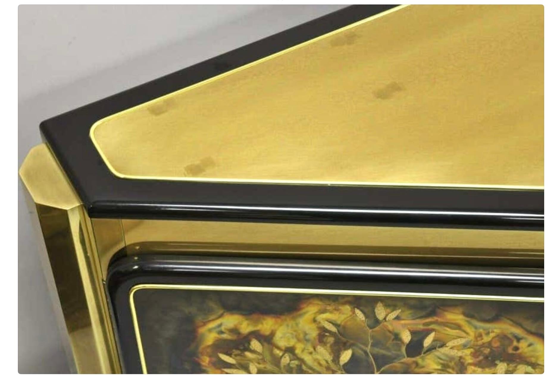 Brass 'Tree of Life' Credenza by Bernhard Rohne for Mastercraft in vendita 2