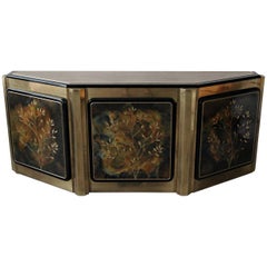 Brass Tree of Life Credenza by Bernhard Rohne for Mastercraft