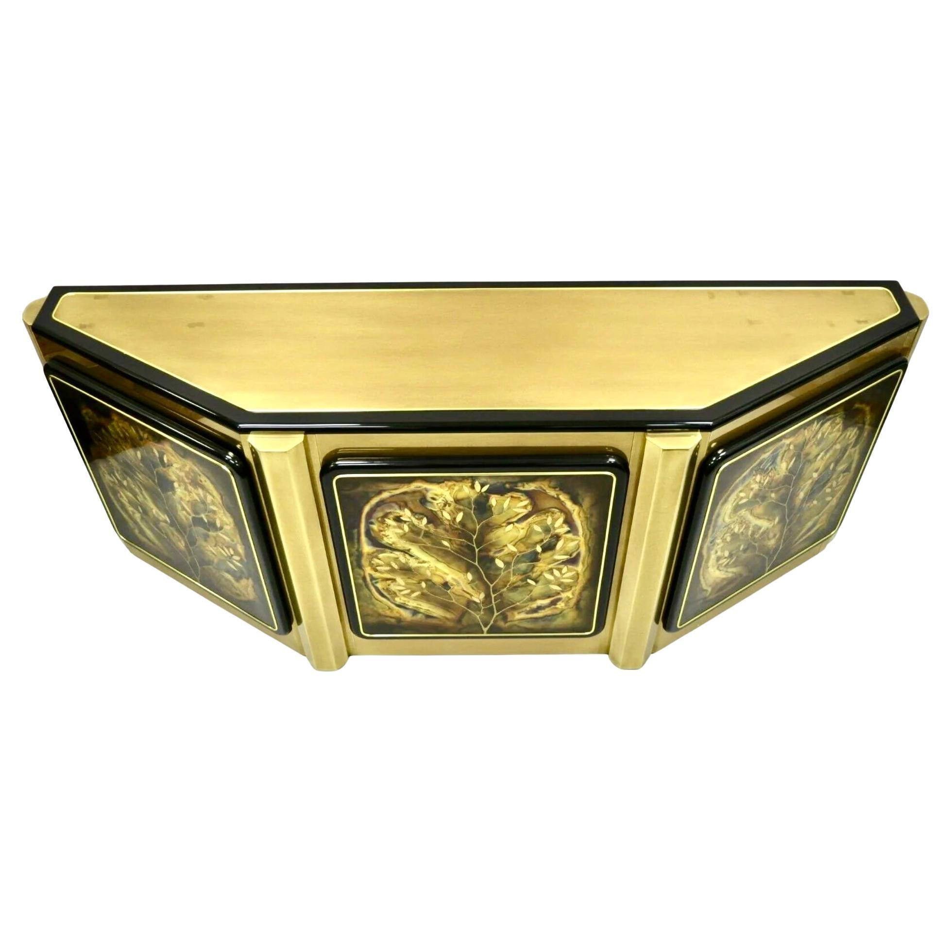 Brass 'Tree of Life' Credenza by Bernhard Rohne for Mastercraft in vendita