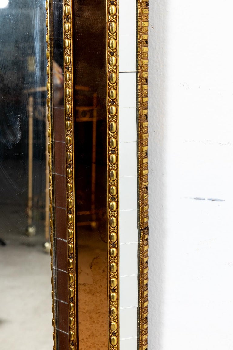 Brass Trimmed Mirror For Sale at 1stDibs