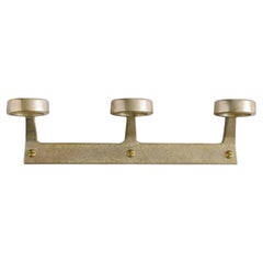 Contemporary Golden Brass Trio Bottle Bracket by Henry Wilson