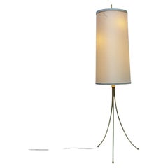 Brass Tripod Floor Lamp in the Style of Robsjohn-Gibbings, 1950