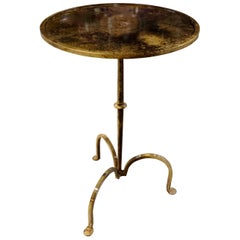 Brass Tripod Leg Side Table, India, Contemporary