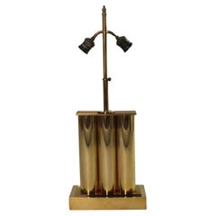 Lampada da tavolo con struttura in ottone, Argentina, stile Mid-Century Modern, anni '60, retrò, vintage