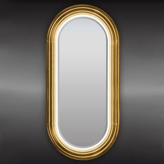 Brass Tubular with LED Wall Mirror