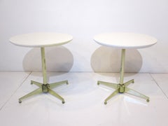 American of Martinsville Brass / Tulip Styled Side Tables