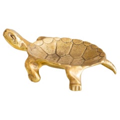 Brass Turtle Form Catchall