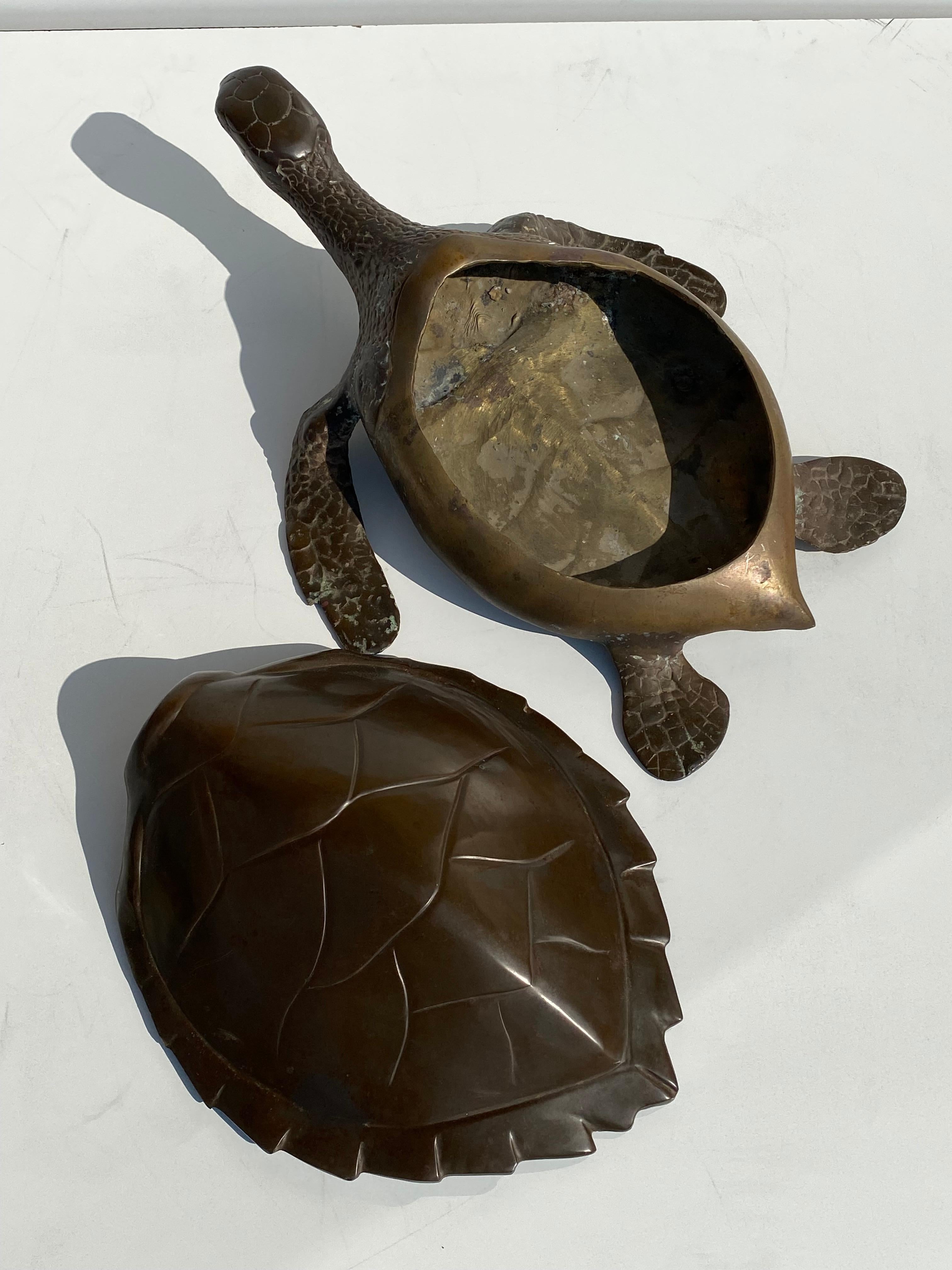 Brass Turtle Sculpture / Storage Box 5