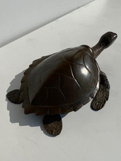 Brass Turtle Sculpture / Storage Box