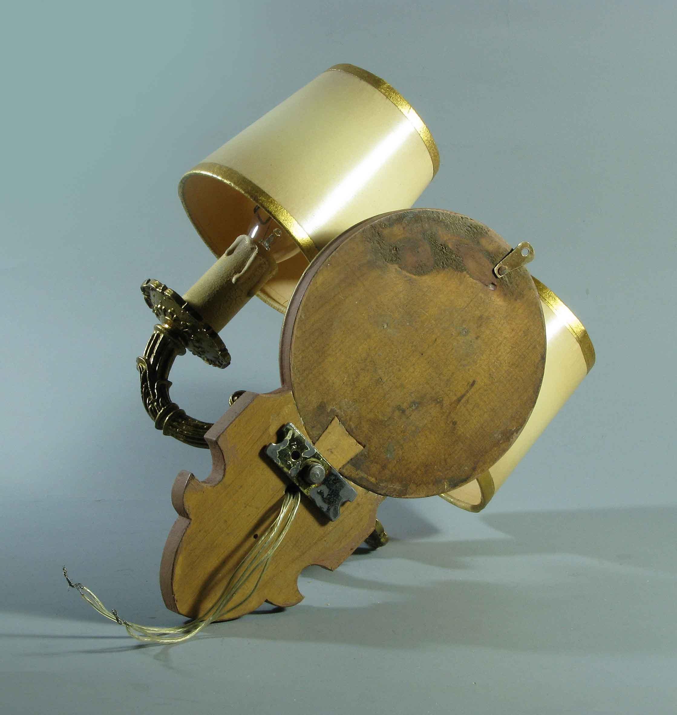Brass Two Branch Wall Light, 20th Century For Sale 2