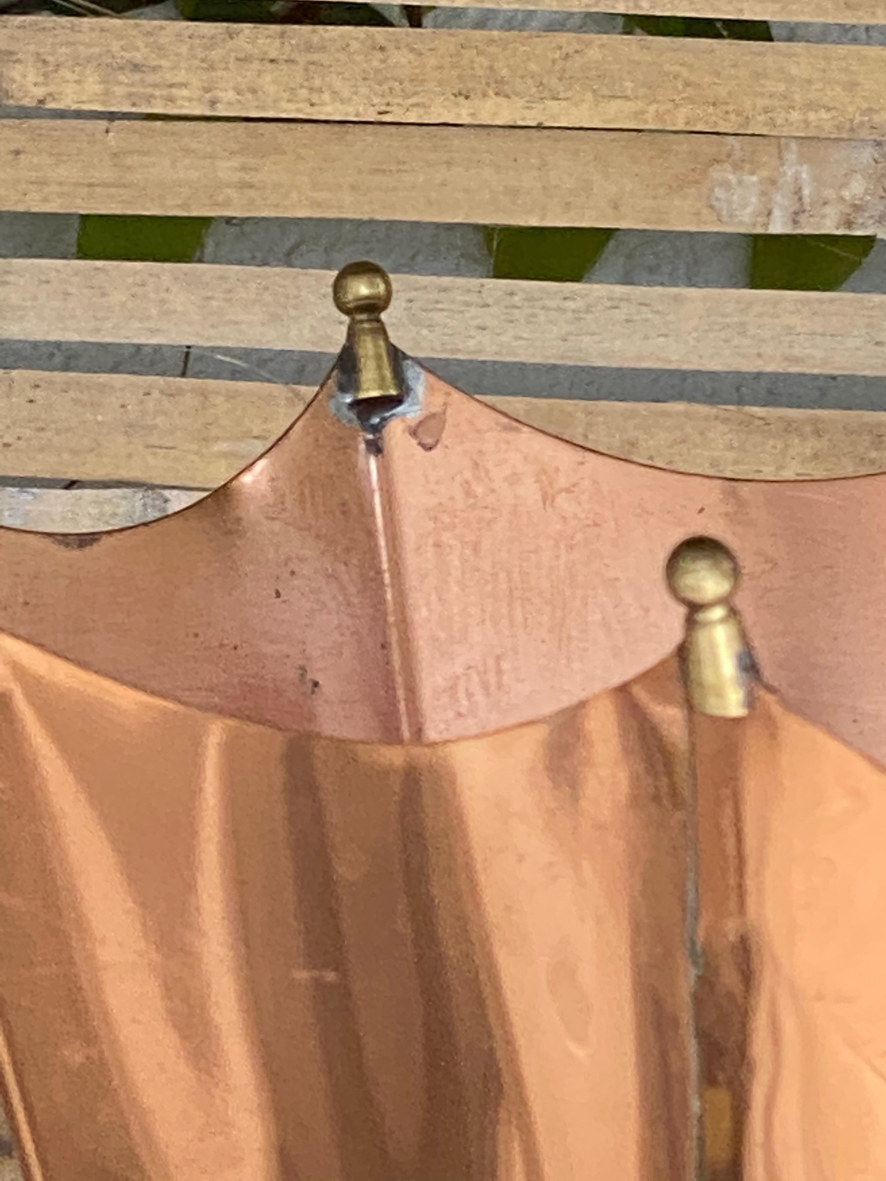 vintage copper umbrella stand