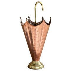 Brass Umbrella Shaped Stand, Italy, 1960