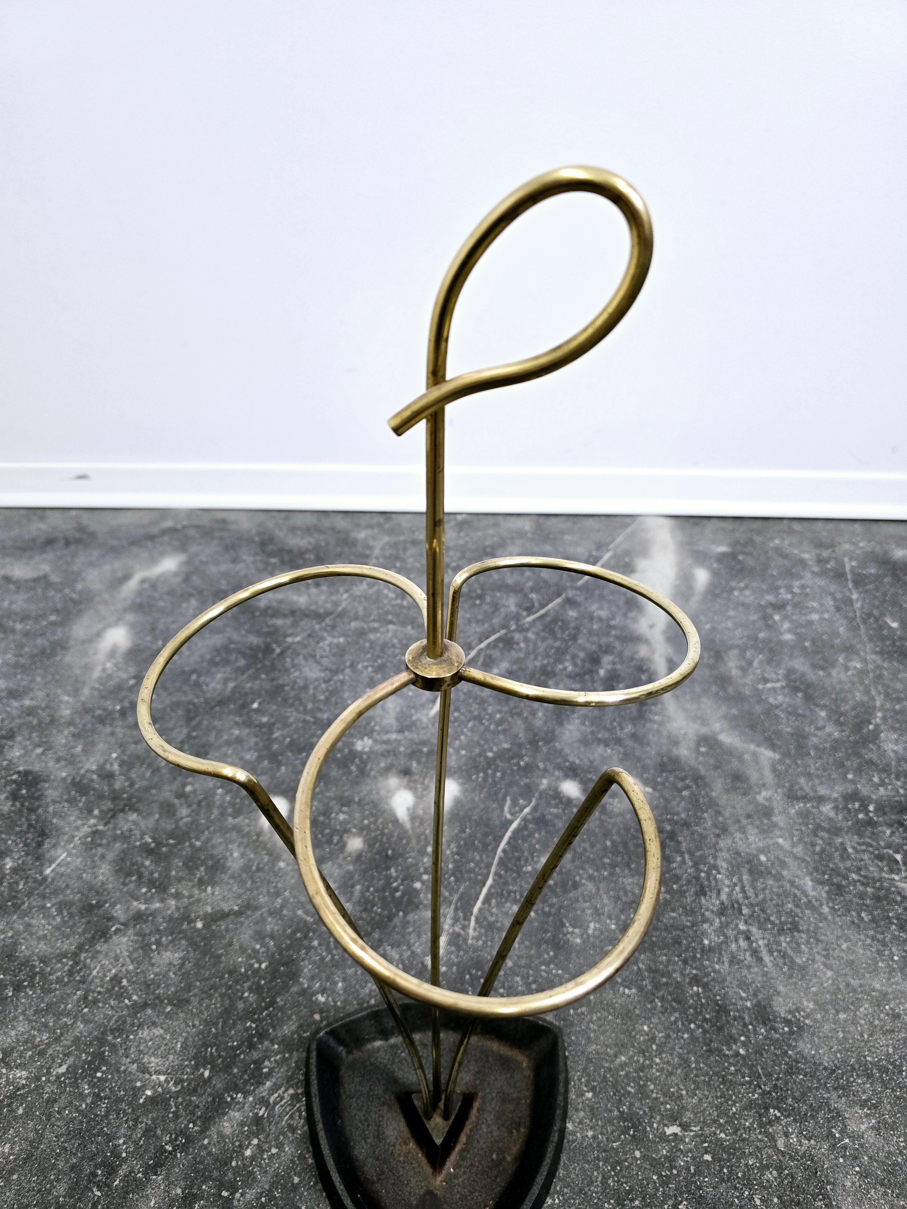 Umbrella Stand aus Messing 1950s (Mitte des 20. Jahrhunderts) im Angebot