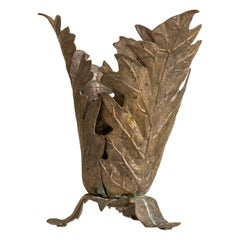 Brass Umbrella Stand Attributed to Gabriella Crespi