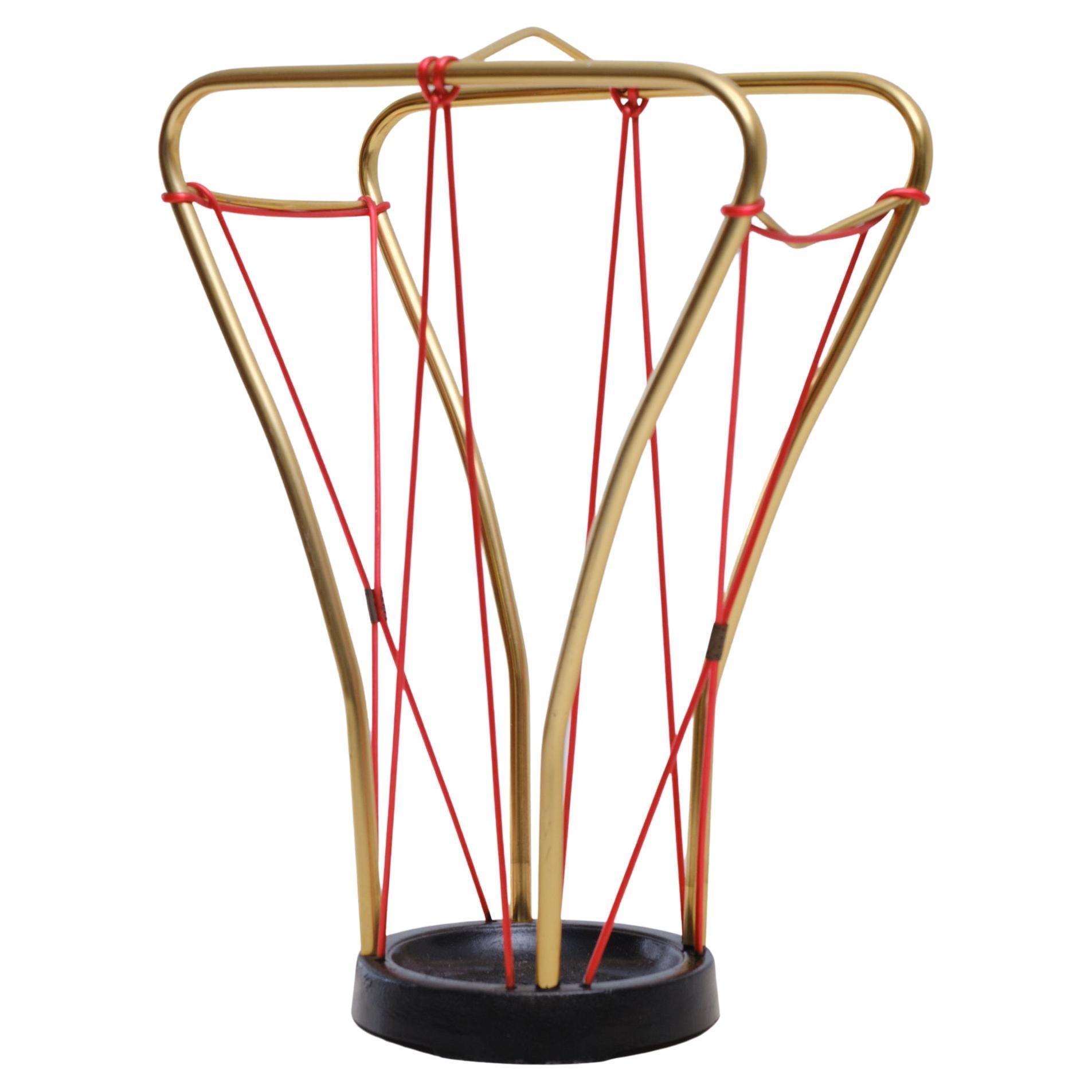 Brass Umbrella Stand, Austria, 1950 For Sale