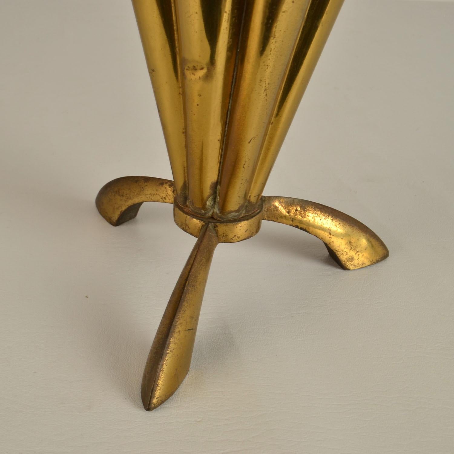 Brass Umbrella Stand Italy 1950s For Sale 5