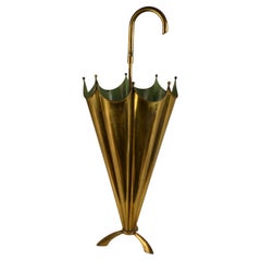 Brass Umbrella Stand Italy 1950s