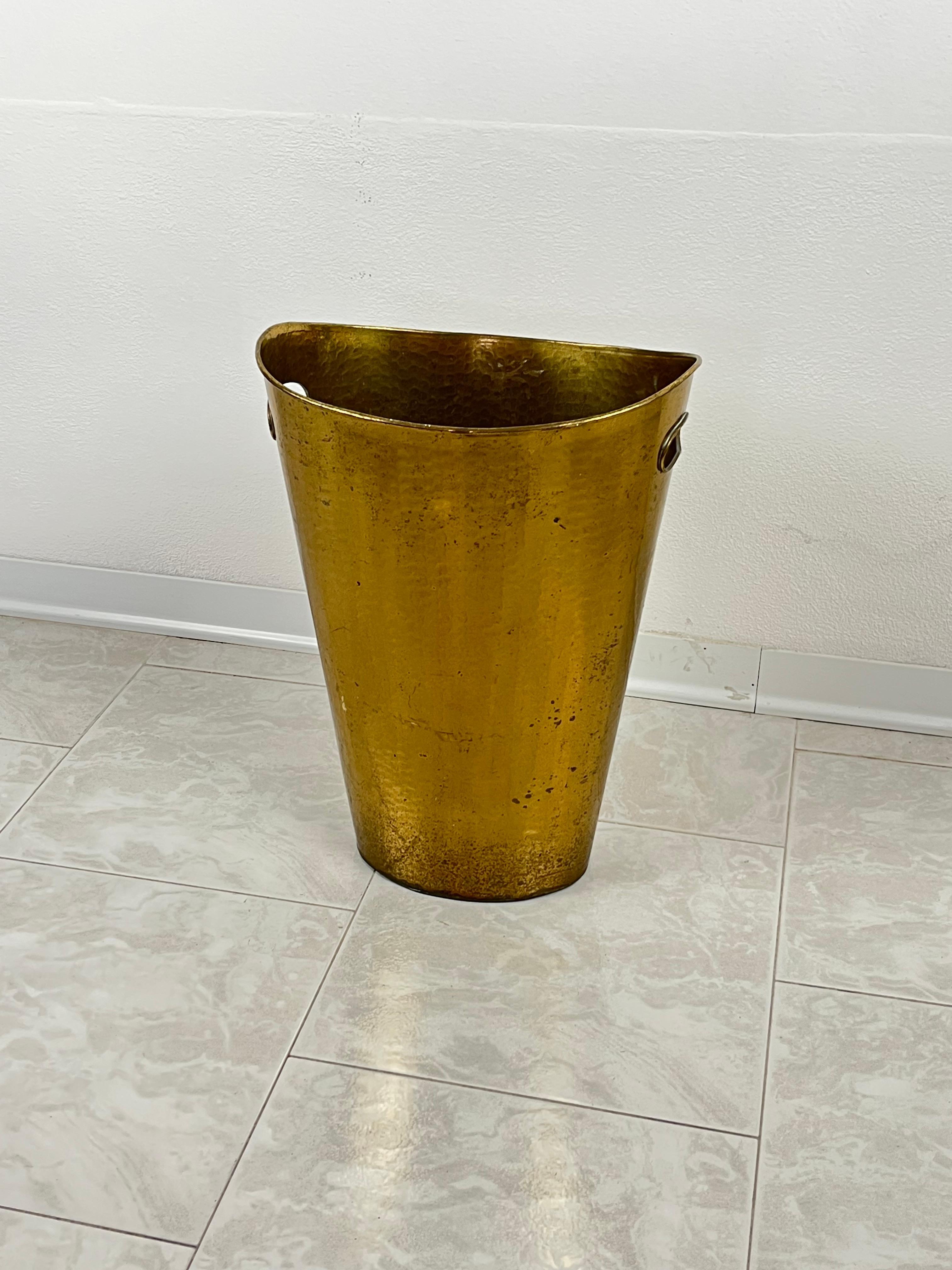 Brass Umbrella Stand, Italy, 1980s For Sale 1