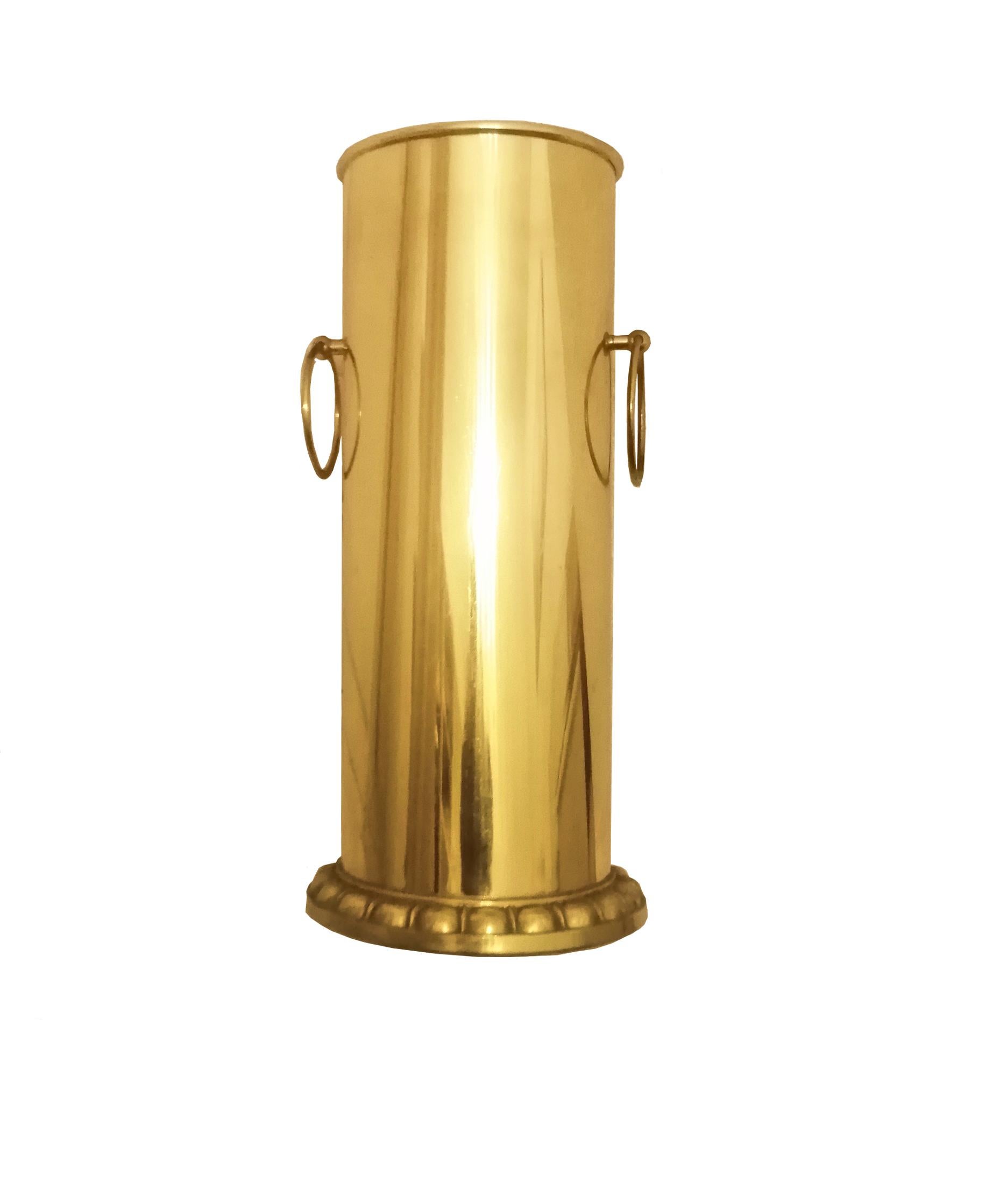  Umbrella Stand, Brass Art Deco  Fron  Italy 2