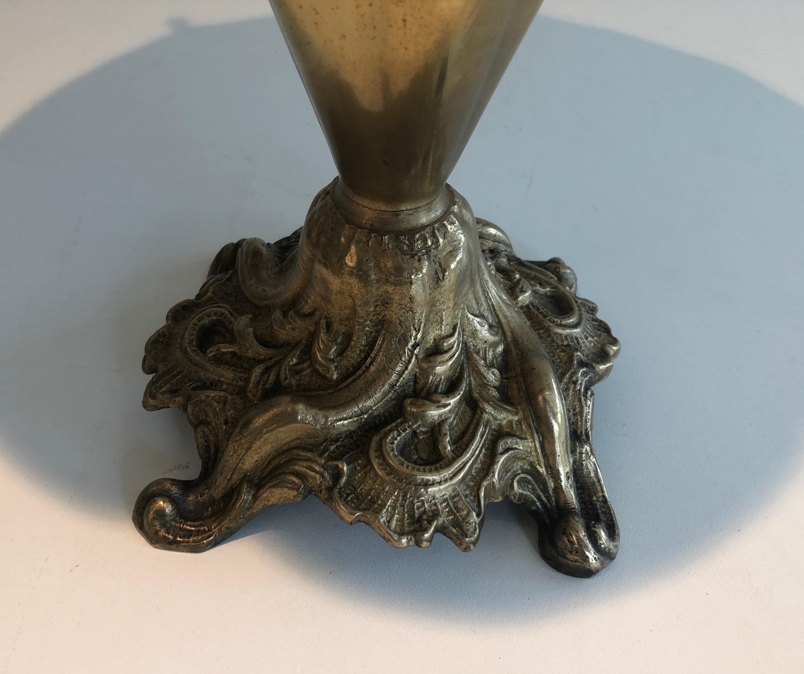 Brass Umbrella Stand Representing a Dog's Head Umbrella 3