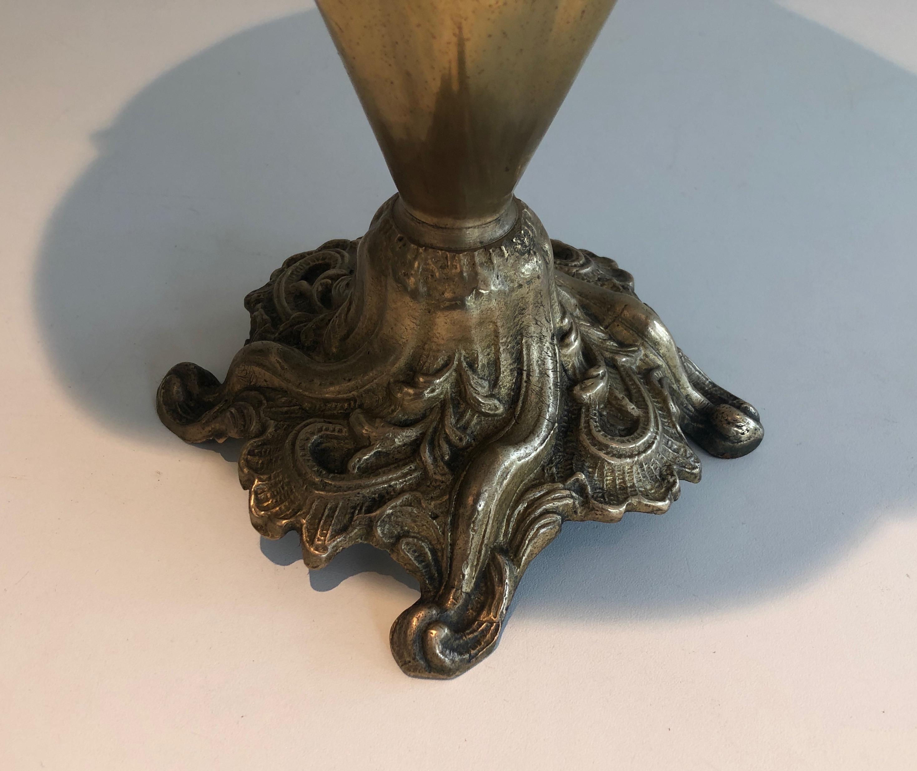 Brass Umbrella Stand Representing a Dog's Head Umbrella 2