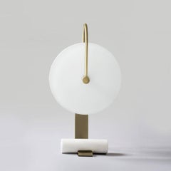 Brass Universe Table Lamp by Square in Circle