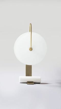 Lampada da tavolo Universe in ottone di Square in Circle