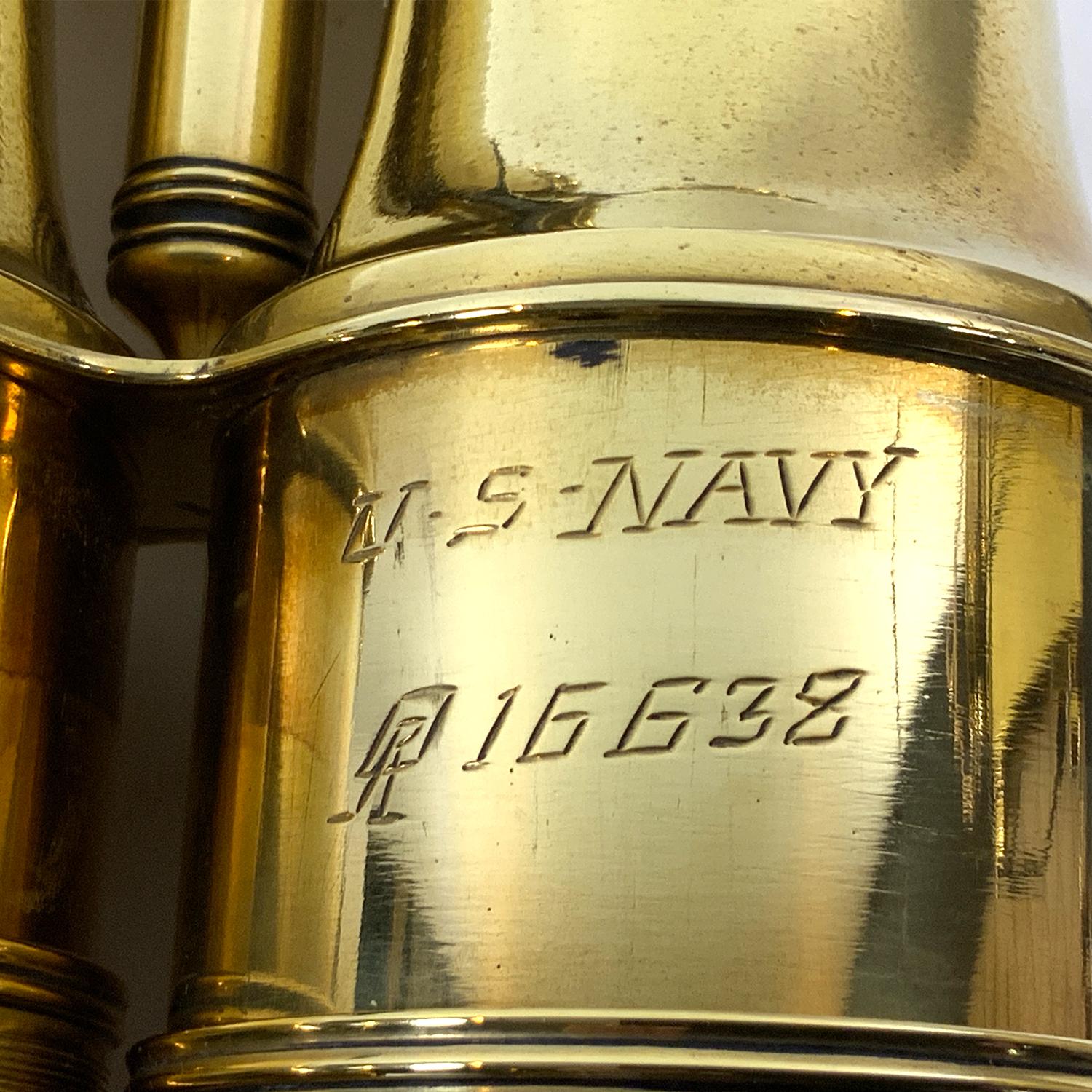 Brass Us Navy Officer's Binoculars, Circa 1910 1
