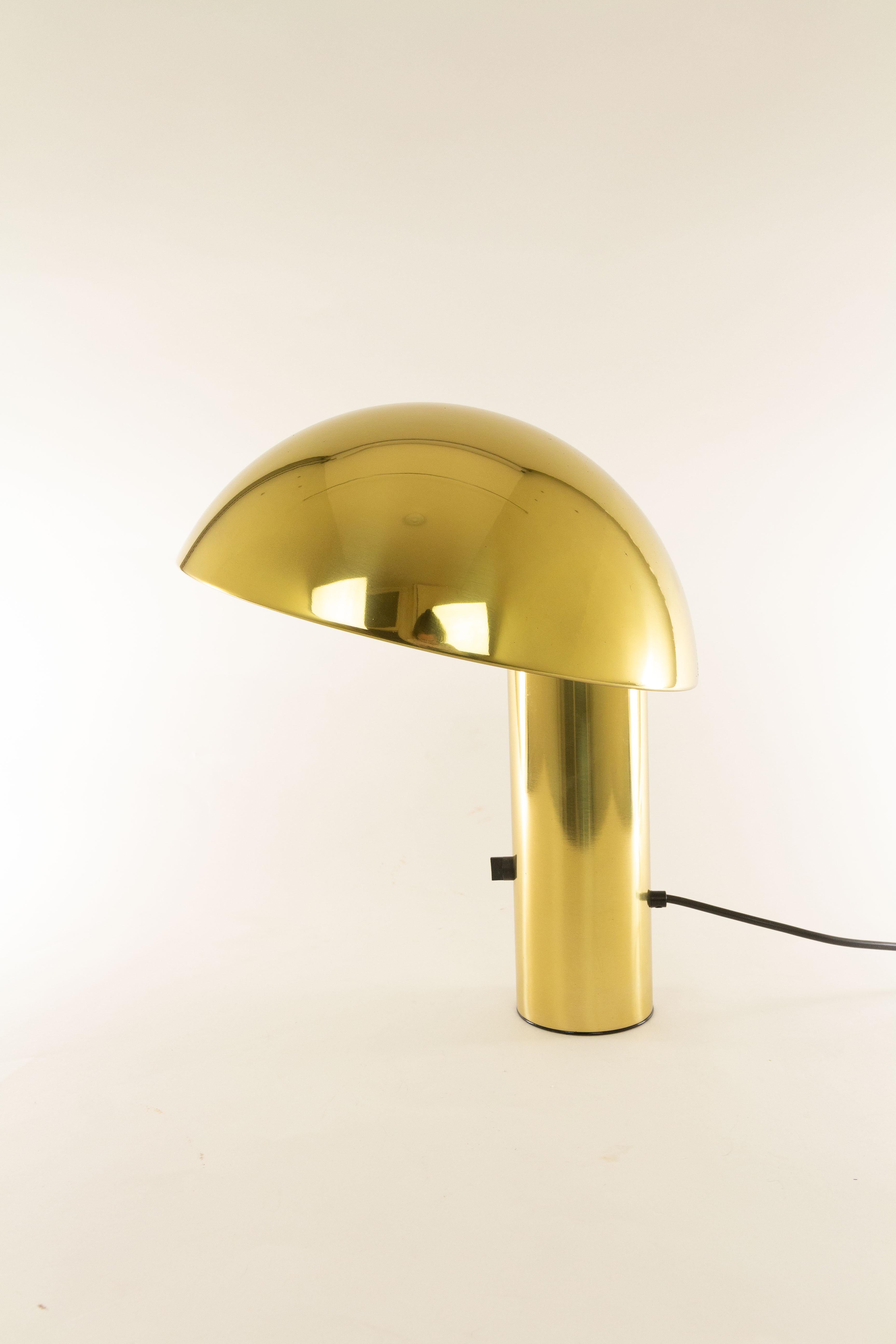 Late 20th Century Brass Vaga Table Lamp by Franco Mirenzi for Valenti, 1970s For Sale
