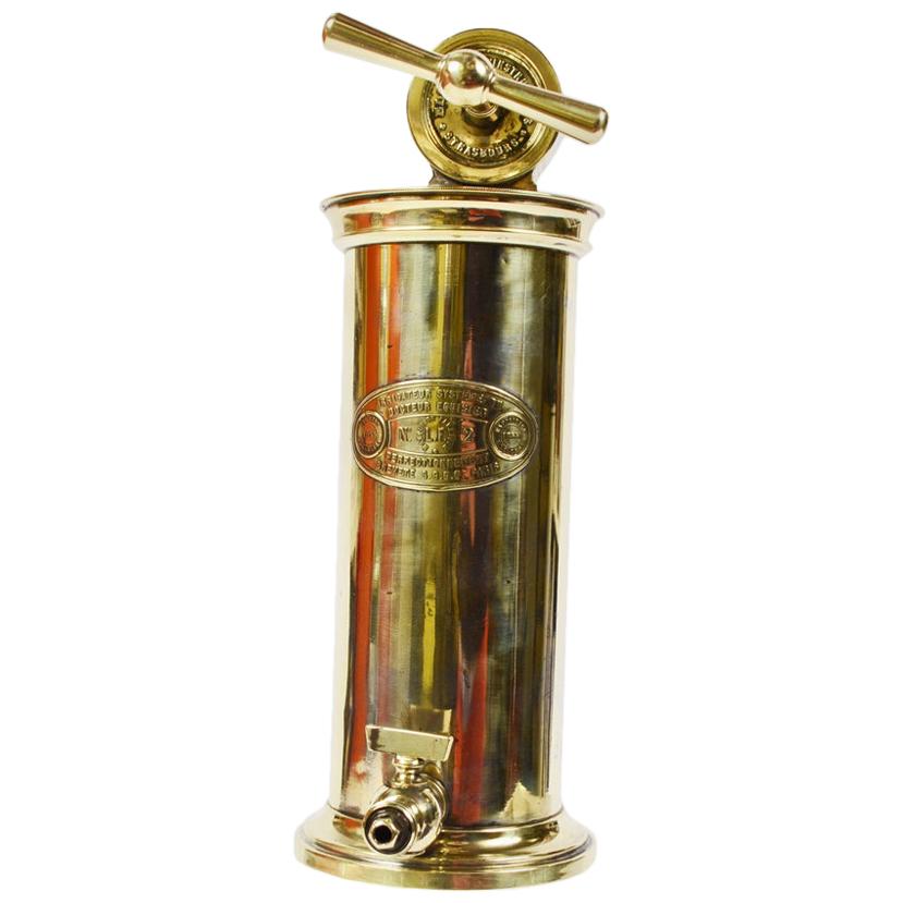 Brass Vaginal Irrigator Made in France in the Second Half of the 19th Century