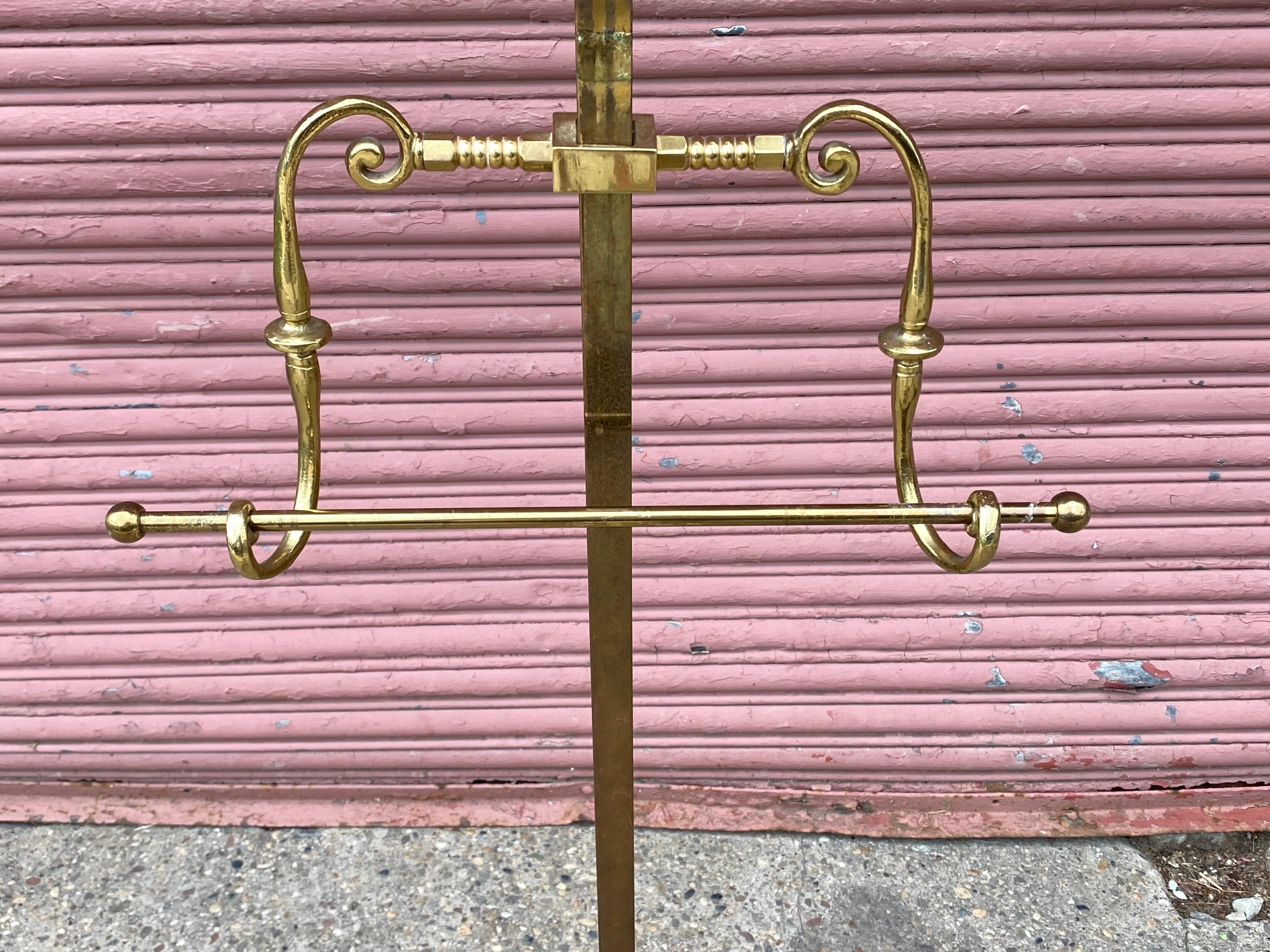 Mid-20th Century Brass Valet by Glo-Mar Art Works NY For Sale