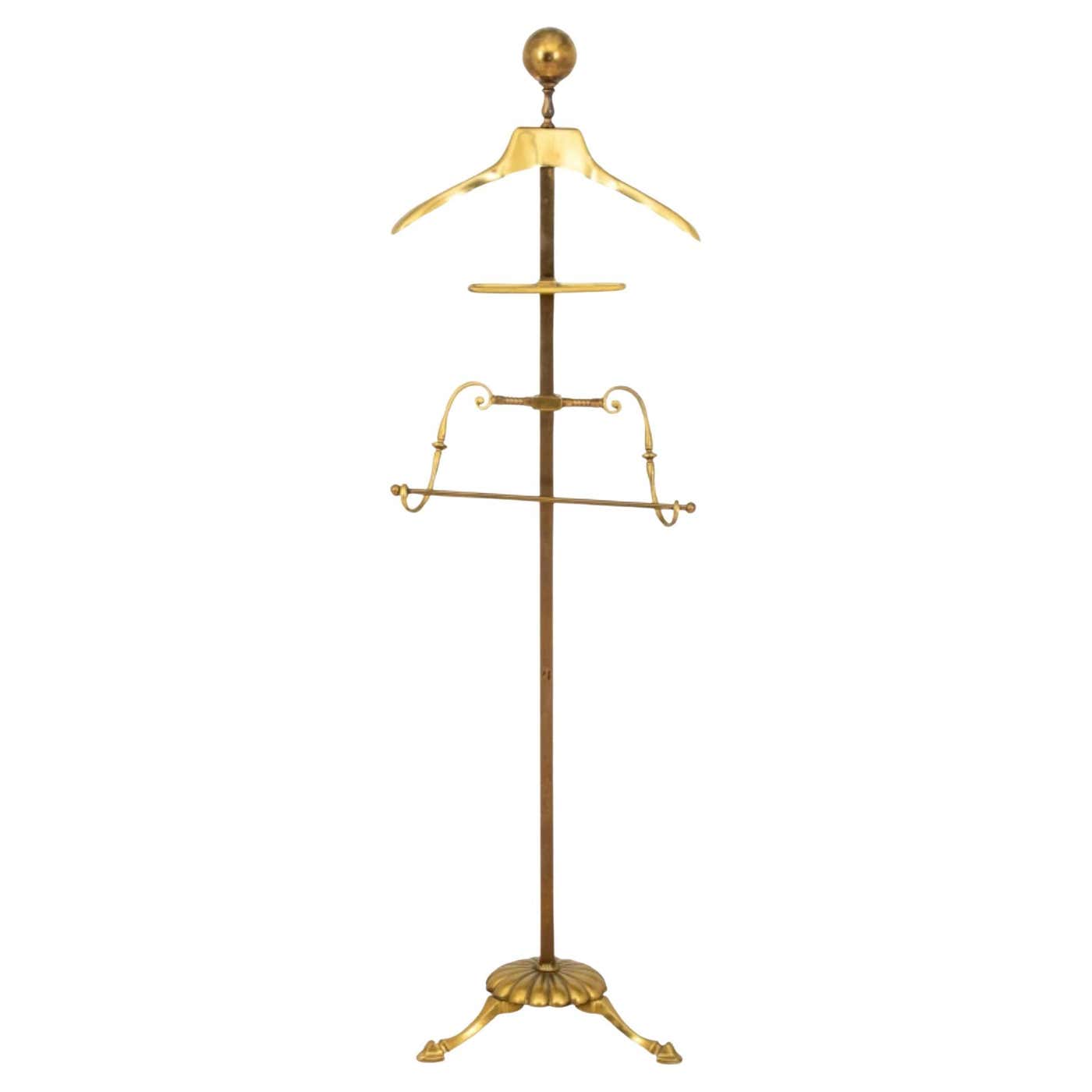 Brass Valet Stand or Silent Butler at 1stDibs | silent butler stand ...