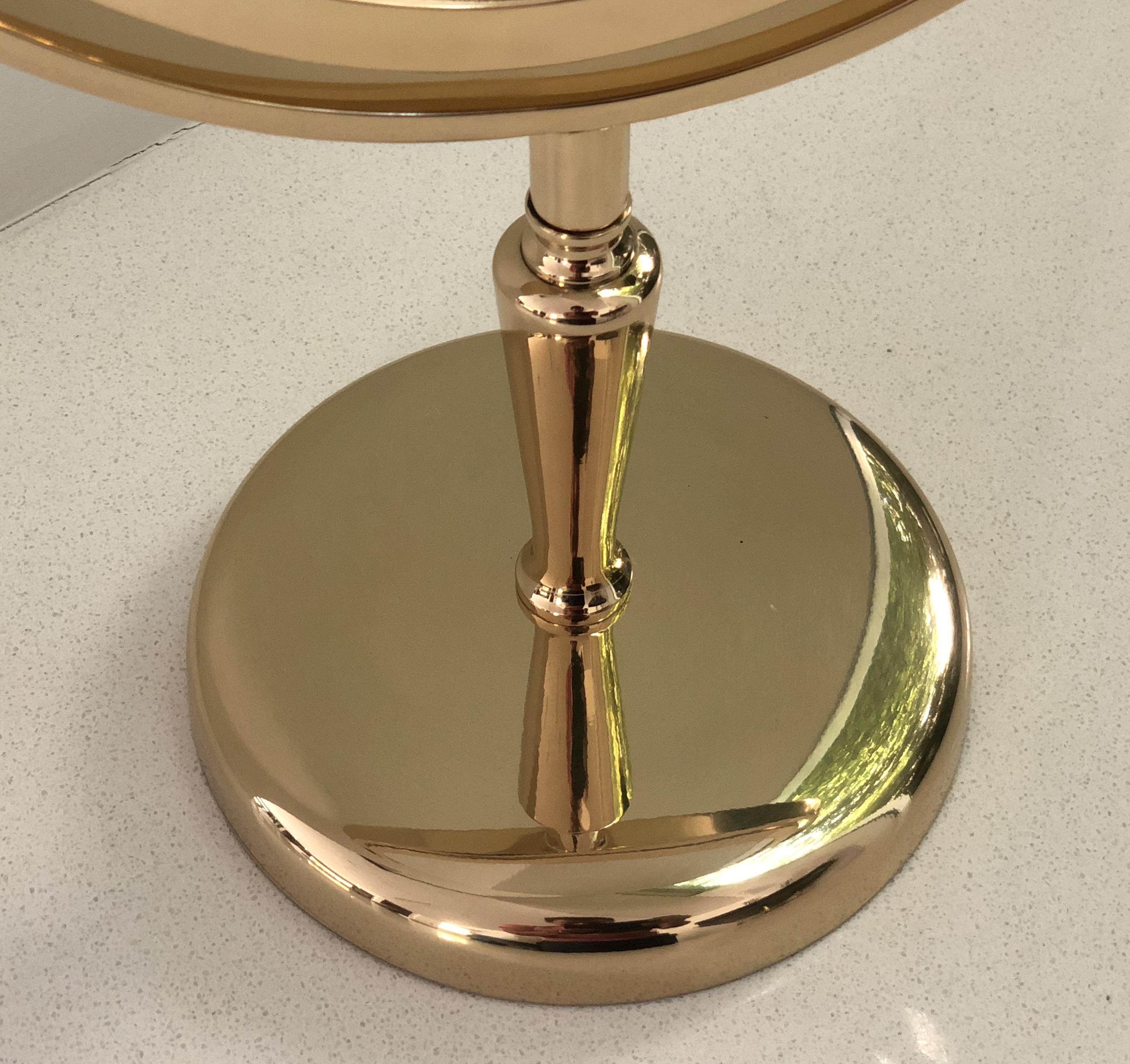 American Brass Vanity Mirror by Charles Hollis Jones For Sale
