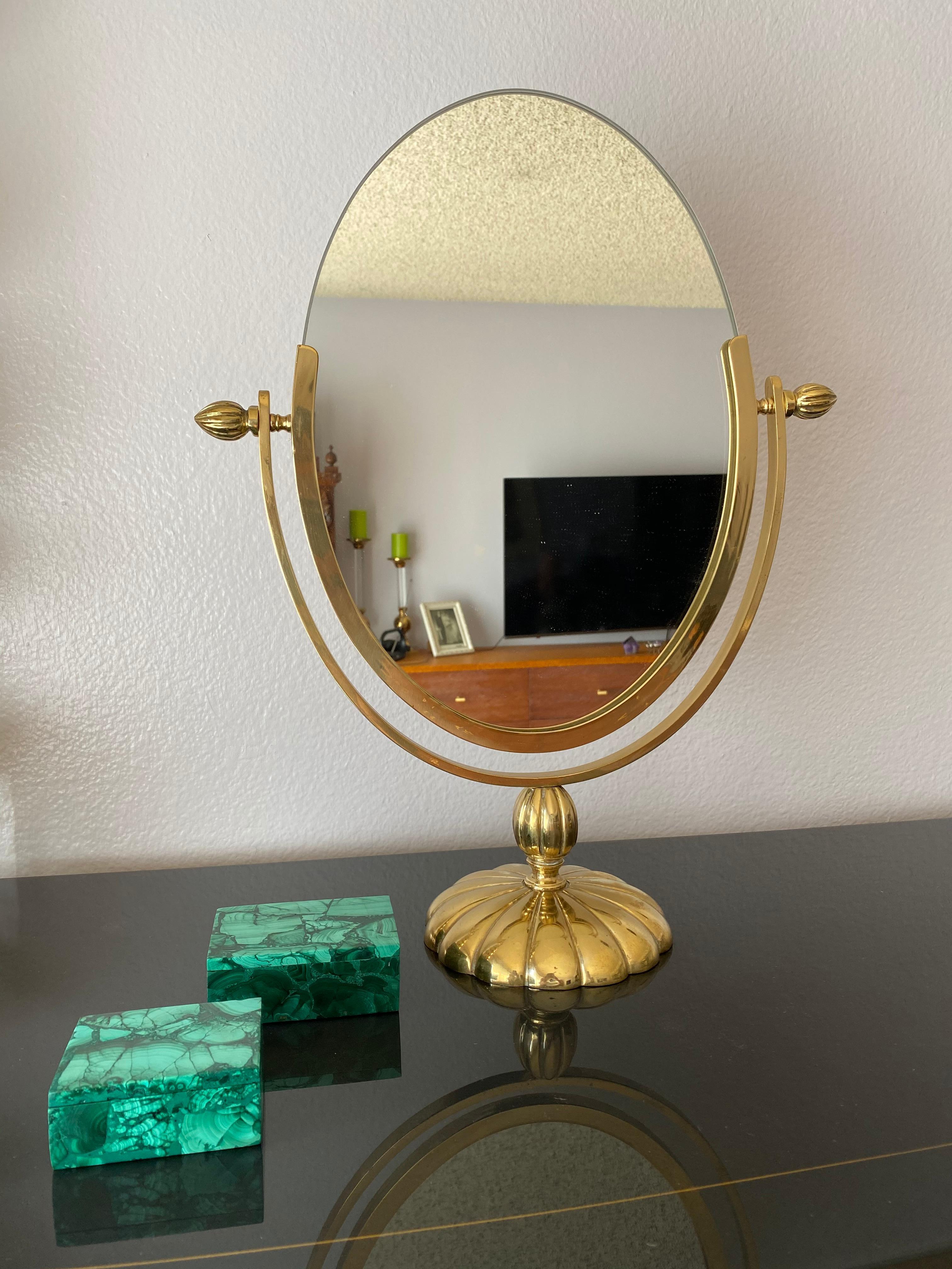 brass vanity mirrors