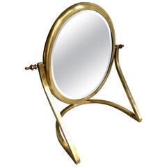 Vintage Brass Vanity Mirror