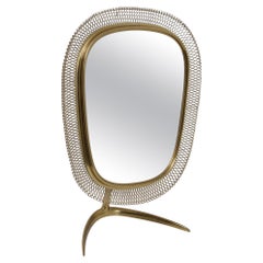 Brass Vanity Mirror, Germany, 1950