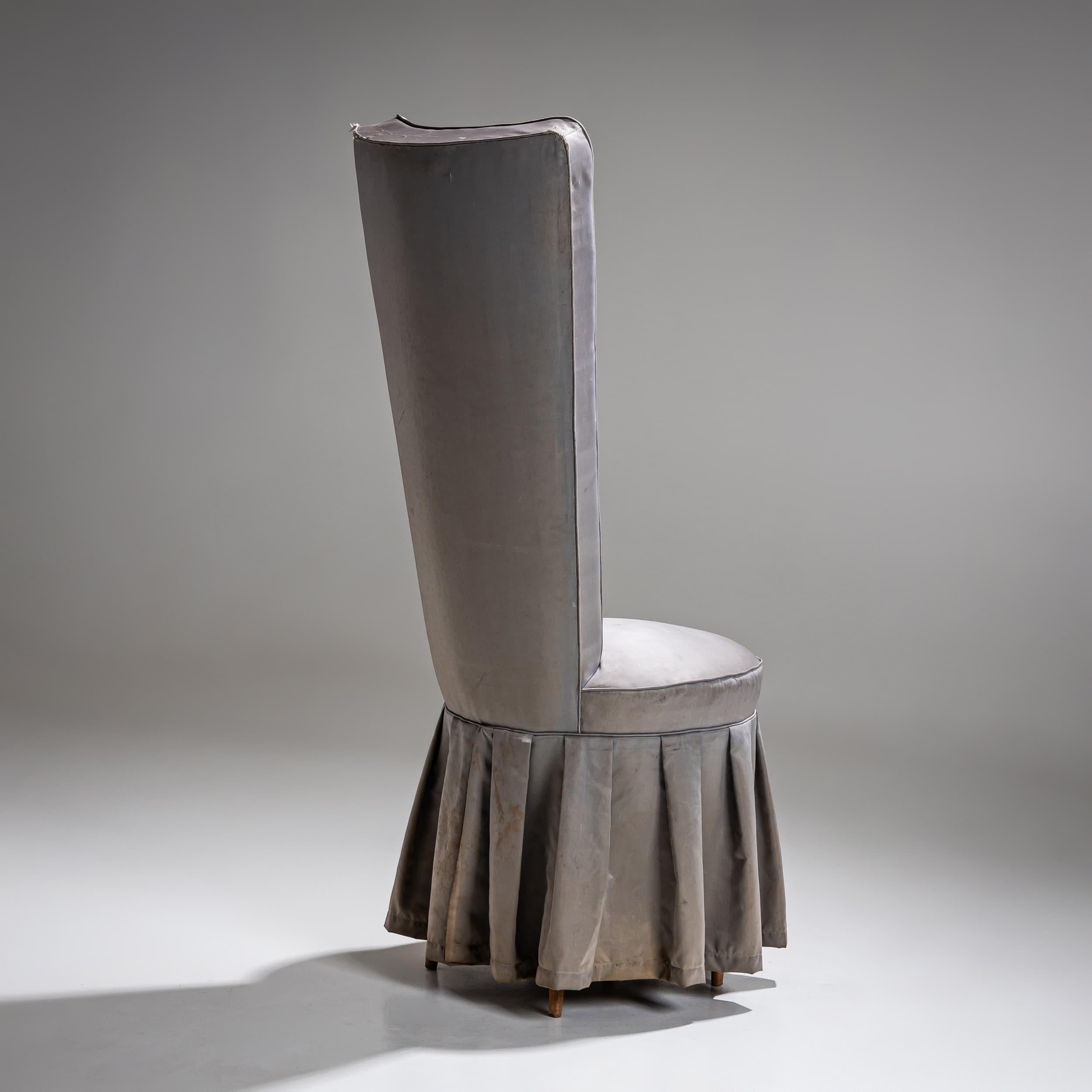 Table et chaise de toilette en laiton par Luigi Brusotti, Italie, années 1950 en vente 3