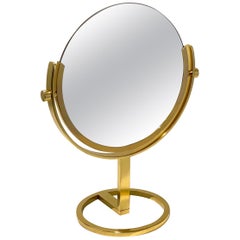 Brass Vanity Table Mirror by Charles Hollis Jones