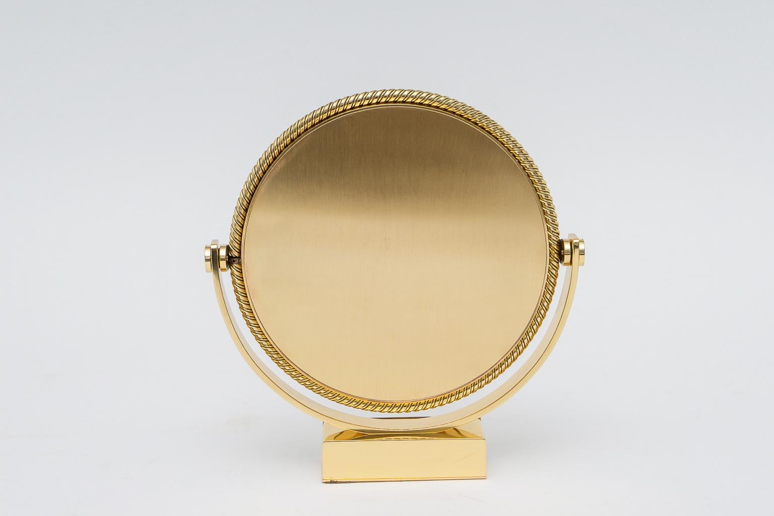 20th Century Piaget Brass Vanity Table Mirror