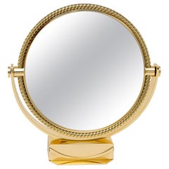 Piaget Brass Vanity Table Mirror