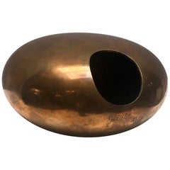 Brass Vase by Emile Gilioli